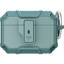 MobaxAksesuar Apple Airpods Pro 1. Nesil ile uyumlu Kılıf Kilitli Açma Kapama Koruyucu Kapak