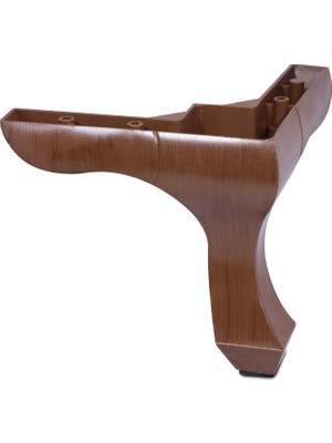 Nzb Mobilya Kanepe Sehpa Puf Koltuk Ayağı 14 cm Kahve Baza Ayak