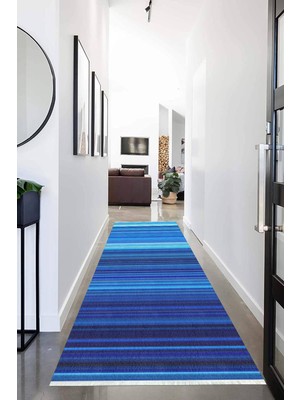 Napoli Home Dijital Baskılı Kaymaz Taban Yıkanabilir Modern Desenli Koridor Halısı Yolluk NHU-HS-389