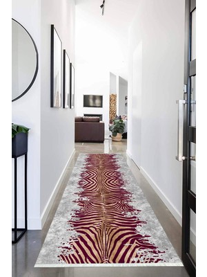 Napoli Home Dijital Baskılı Kaymaz Taban Yıkanabilir Modern Desenli Koridor Halısı Yolluk NHU-HT-1117