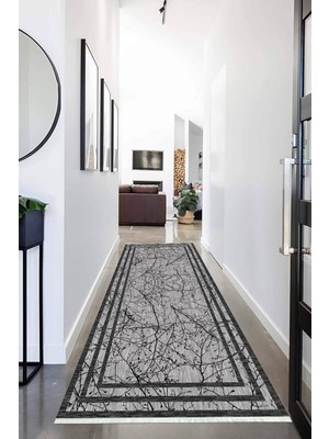 Napoli Home Dijital Baskılı Kaymaz Taban Yıkanabilir Modern Desenli Koridor Halısı Yolluk NHU-HS-223
