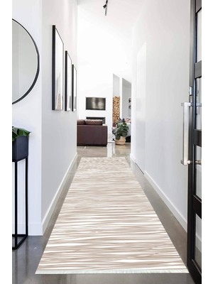 Napoli Home Dijital Baskılı Kaymaz Taban Yıkanabilir Modern Desenli Koridor Halısı Yolluk NHU-HS-441