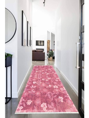 Napoli Home Dijital Baskılı Kaymaz Taban Yıkanabilir Modern Desenli Koridor Halısı Yolluk NHU-HT-178