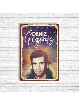 Trend Poster Deniz Gezmiş Retro Ahşap Poster