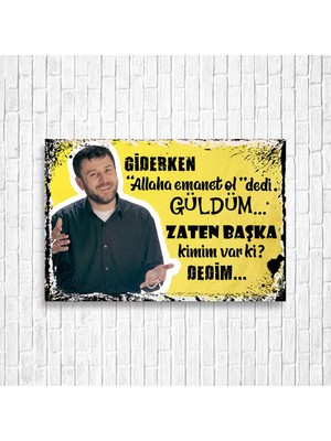 Trend Poster Azer Bülbül Retro Ahşap Poster