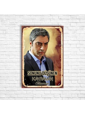 Trend Poster Kurtlar Vadisi Retro Ahşap Poster