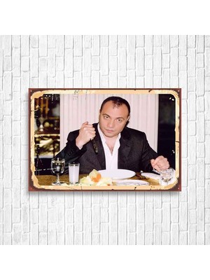 Trend Poster Süleyman Çakır Kurtlar Vadisi Retro Ahşap Poster