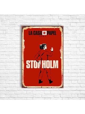 Trend Poster Lacase De Papel Retro Ahşap Poster