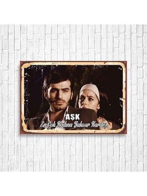 Trend Poster Ezel Retro Ahşap Poster