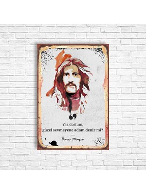 Trend Poster Barış Manço Retro Ahşap Poster