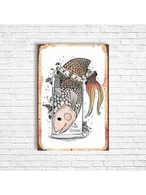 Trend Poster Alkol Rakı Retro Ahşap Poster