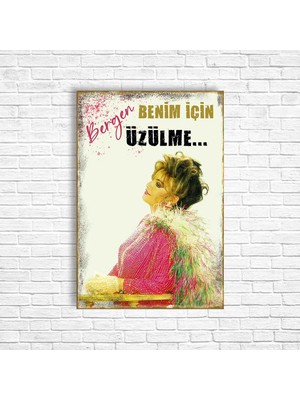 Trend Poster Bergen Retro Ahşap Poster