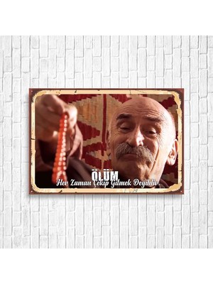 Trend Poster Tuncel Kurtiz Ramiz Dayı Retro Ahşap Poster