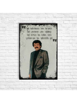 Trend Poster Müslüm Gürses Retro Ahşap Poster