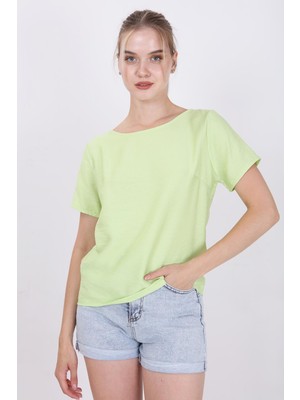 Vitrin Kısa Kollu Crop Bluz