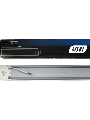 Hero Led 10 Adet 40 Watt 120 cm Yatay Bant ARMATÜRÜ-40W Bant Armatür-Beyaz