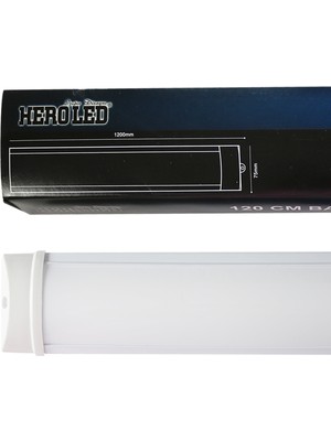 Hero Led 10 Adet 40 Watt 120 cm Yatay Bant ARMATÜRÜ-40W Bant Armatür-Beyaz