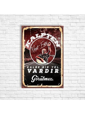 Trend Poster Neşet Ertaş Retro Ahşap Poster