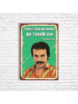 Trend Poster Orhan Gencebay Retro Ahşap Poster