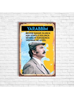 Trend Poster Orhan Gencebay Retro Ahşap Poster