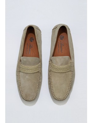 Bueno Shoes Bej Süet 05 MS157 Erk Ayk