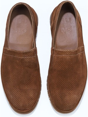 Bueno Shoes Taba Süet Erkek Klasik Ayakkabı