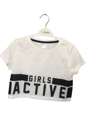 yılteks Girls Active Baskılı Ikili Body