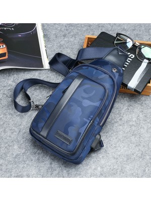 Span Smart Bag Usb'li Çapraz Göğüs Çantası (Yurt Dışından)