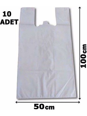 Ekol Ambalaj Ultra Kalın Et Taşıma Poşeti Kurban Poşeti 50 x 100 cm 10'lu