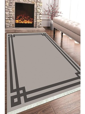 Napoli Home Baskılı Modern Desenli Kaymaz Tabanlı Yıkanabilir Şık Salon Halısı Mutfak Halısı ve Yolluk NH-HT-433