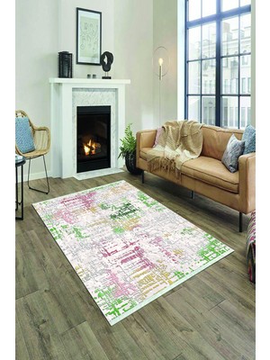 Napoli Home Dijital Baskılı Kaymaz Taban Yıkanabilir Salon Halısı Mutfak Halısı ve Yolluk NH-HY-943