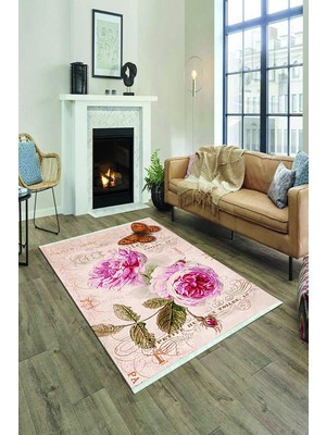 Napoli Home Dijital Baskılı Kaymaz Taban Yıkanabilir Salon Halısı Mutfak Halısı ve Yolluk NH-HY-876