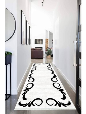 Napoli Home Dijital Baskılı Kaymaz Taban Yıkanabilir Modern Desenli Koridor Halısı Yolluk NHU-HY-1339