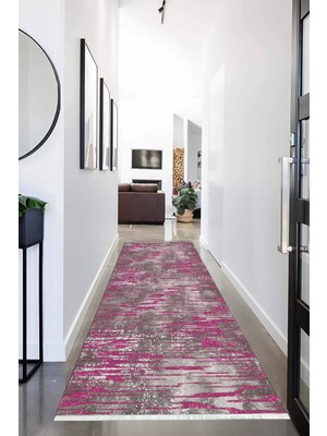 Napoli Home Dijital Baskılı Kaymaz Taban Yıkanabilir Modern Desenli Koridor Halısı Yolluk NHU-HY-884