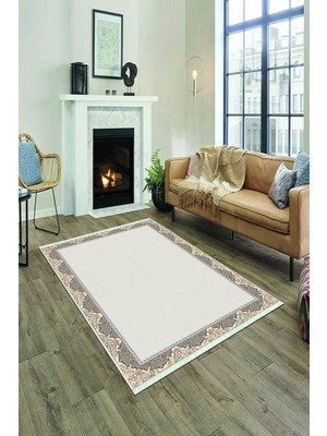 Napoli Home Dijital Baskılı Kaymaz Taban Yıkanabilir Salon Halısı Mutfak Halısı ve Yolluk NH-HY-891