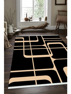 Napoli Home Dijital Baskılı Kaymaz Taban Yıkanabilir Modern Salon Halısı Mutfak Halısı ve Yolluk NH-SD-986