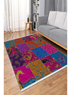 Napoli Home Dijital Baskılı Yıkanabilir Kaymaz Taban Salon Halısı Mutfak Halısı ve Koridor Halısı NH-HS-354