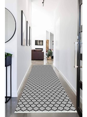 Napoli Home Dijital Baskılı Kaymaz Taban Yıkanabilir Kupa Desenli Koridor Halısı Yolluk NHU-HT-548