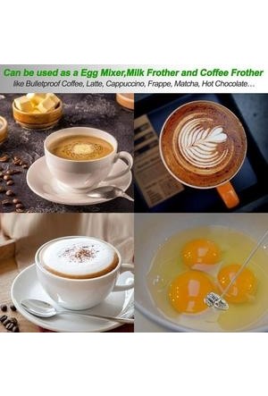 Aluminum Alloy Milk Frother Coffee Milk Mixer Steamer Egg Beater Portable  Mini Blender Foamer Maker For Frappe Latte Matcha