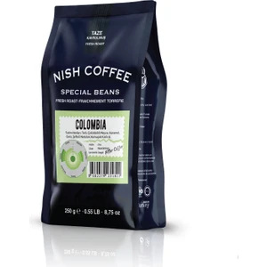 Nish Kahve Filtre Kahve Nish Özel Seri Colombia 250 gr Çekirdek Kahve