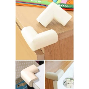 Kauçuk Masa Köşe Koruyucu 4'lü Set Bebek Sivri Köşe Koruma