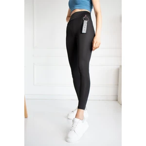 Siyah Yüksel Bel Tayt