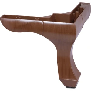 Mobilya Kanepe Sehpa Puf Koltuk Ayağı 14 cm Kahve Baza Ayak