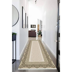 Napoli Home Dijital Baskılı Kaymaz Taban Yıkanabilir Çerçeve Desenli Koridor Halısı Yolluk NHU-HS-198