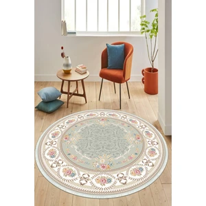 Napoli Home Dijital Baskılı Kaymaz Taban Yıkanabilir Yuvarlak Salon Halısı ve Mutfak Halısı NHY-HK-173