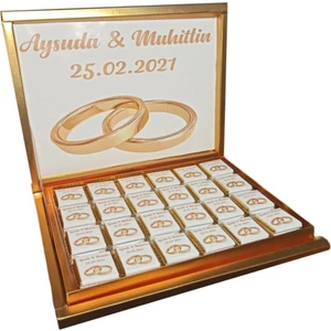 Söz Nişan Nikah Çikolatası (72 Adet Madlen Çikolata)