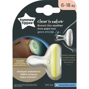 Tommee Tippee Tekli Breastlike Gece Emziği 6-18 Ay