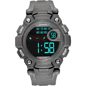 Elektronik Izle Su Geçirmez Çok Fonksiyonlu Akıllı Çip Kronometre Spor Gri Için