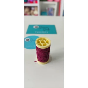 Bordo Renkli Lastik Ip Makara