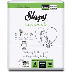Natural Külot Bez Maxi 4 Numara 96 Adet